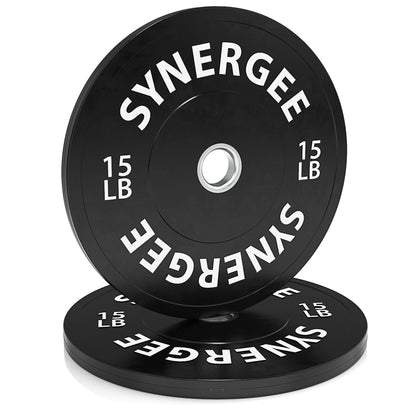 Synergee Bumper Plates 15lb Pair Synergee Bumper Plates
