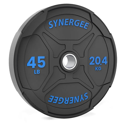 Synergee Bumper Plates 45lb Single Synergee EZ Grip Bumper Plates