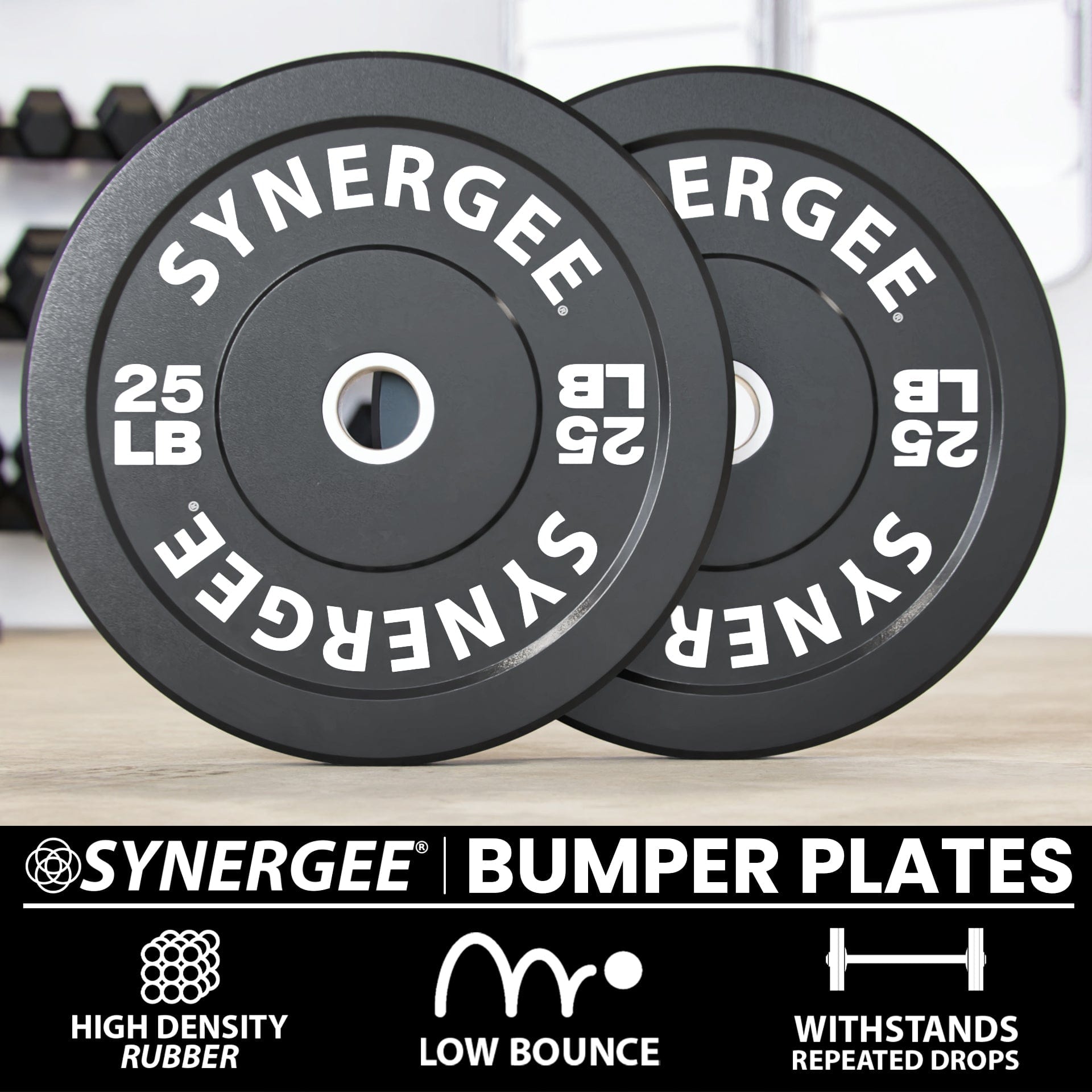 Synergee Bumper Plates - Grit Grind Strength
