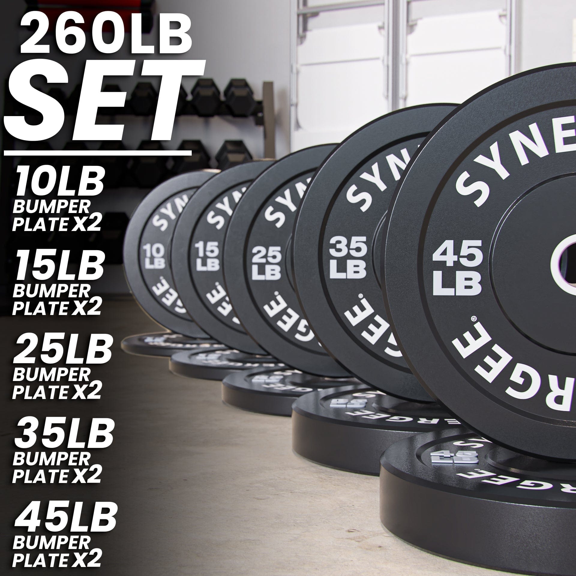 Synergee Bumper Plates - Grit Grind Strength