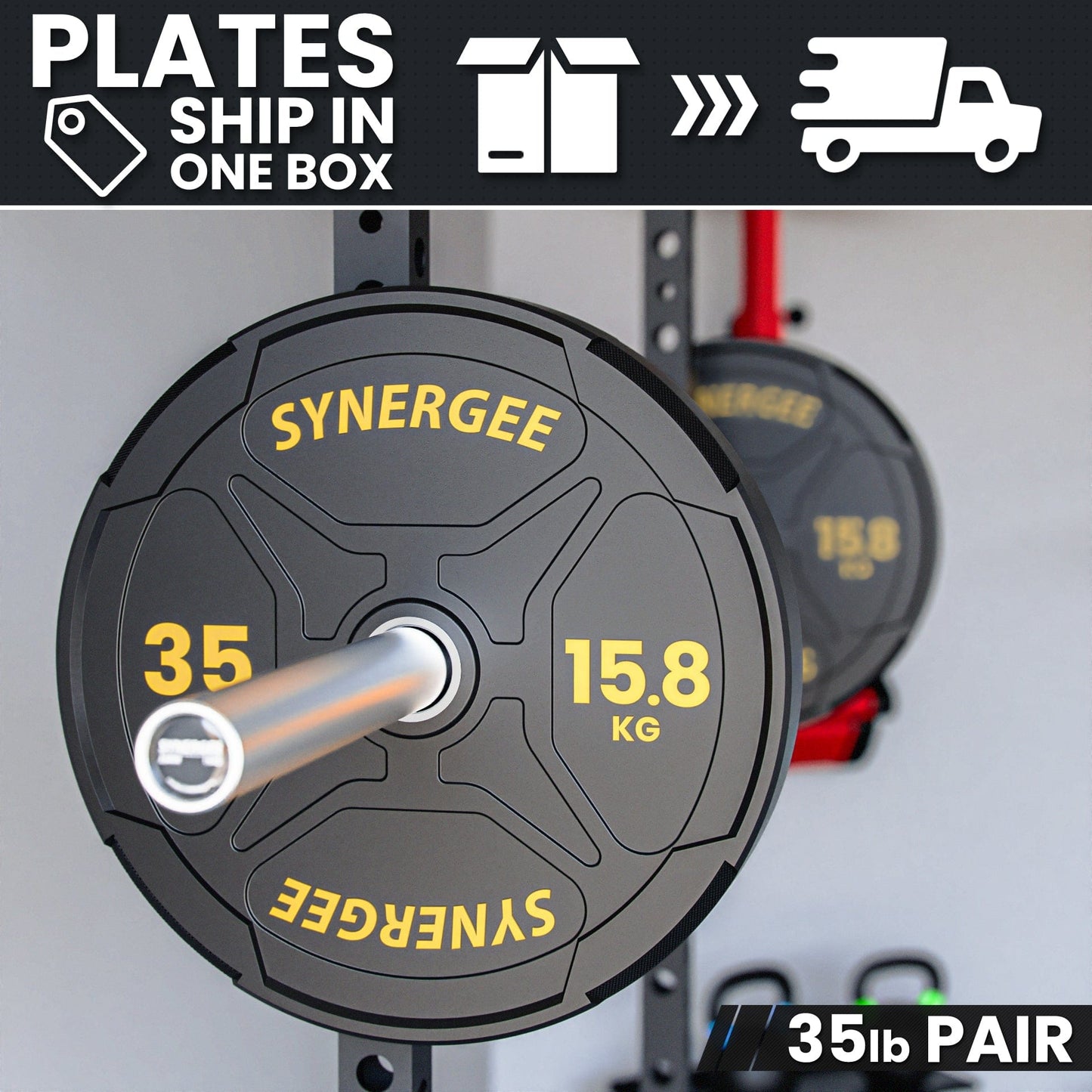 Synergee Bumper Plates Synergee EZ Grip Bumper Plates
