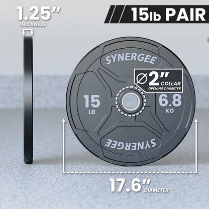 Synergee Bumper Plates Synergee EZ Grip Bumper Plates