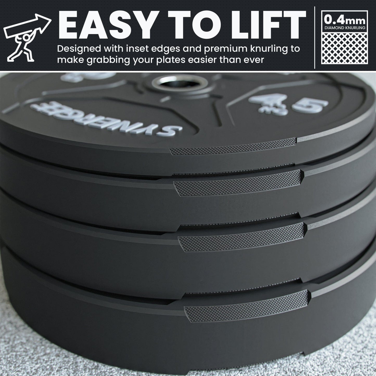 Synergee Bumper Plates Synergee EZ Grip Bumper Plates