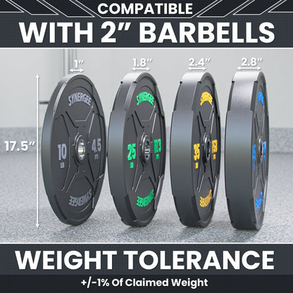 Synergee Bumper Plates Synergee EZ Grip Bumper Plates