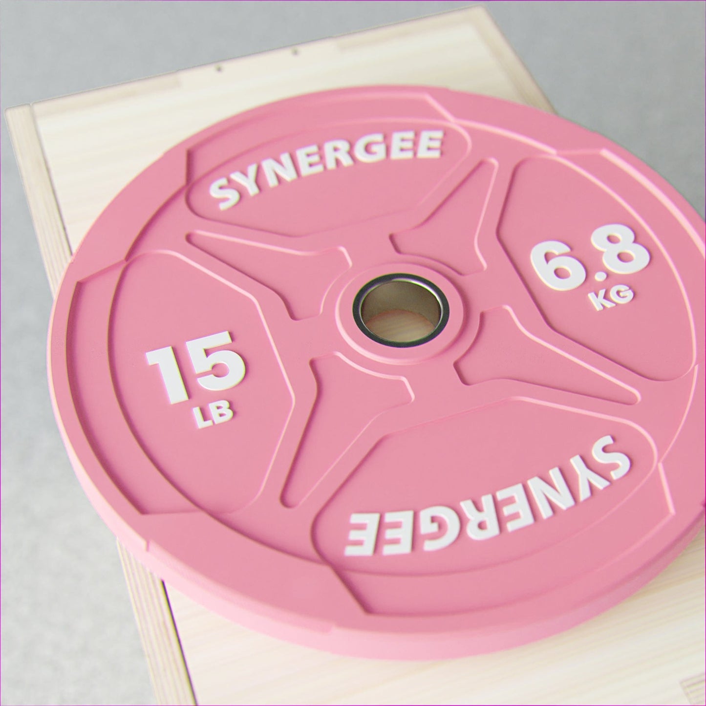 Synergee Bumper Plates Synergee Pink EZ Grip Bumper Plates