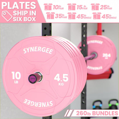 Synergee Bumper Plates Synergee Pink EZ Grip Bumper Plates