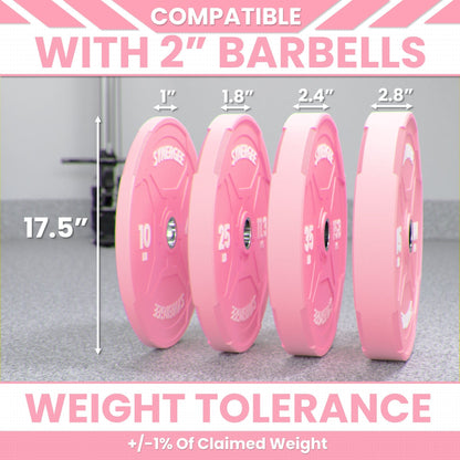 Synergee Bumper Plates Synergee Pink EZ Grip Bumper Plates