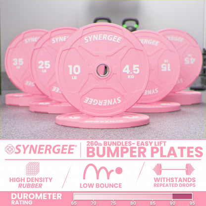 Synergee Bumper Plates Synergee Pink EZ Grip Bumper Plates