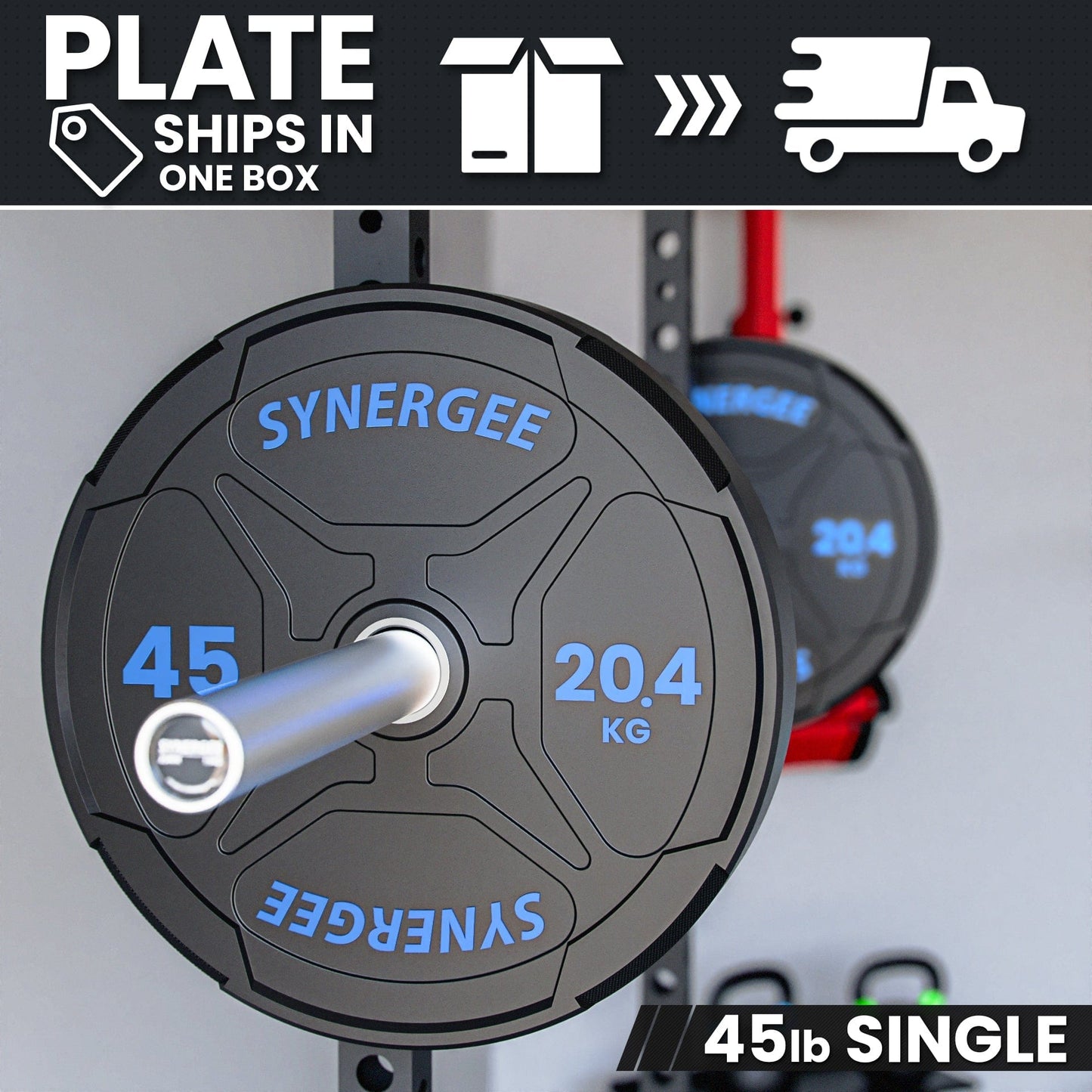 Synergee EZ Grip Bumper Plates - Grit Grind Strength