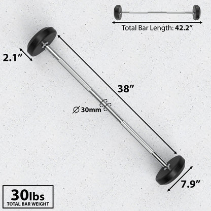 Synergee Fixed Barbell - Grit Grind Strength