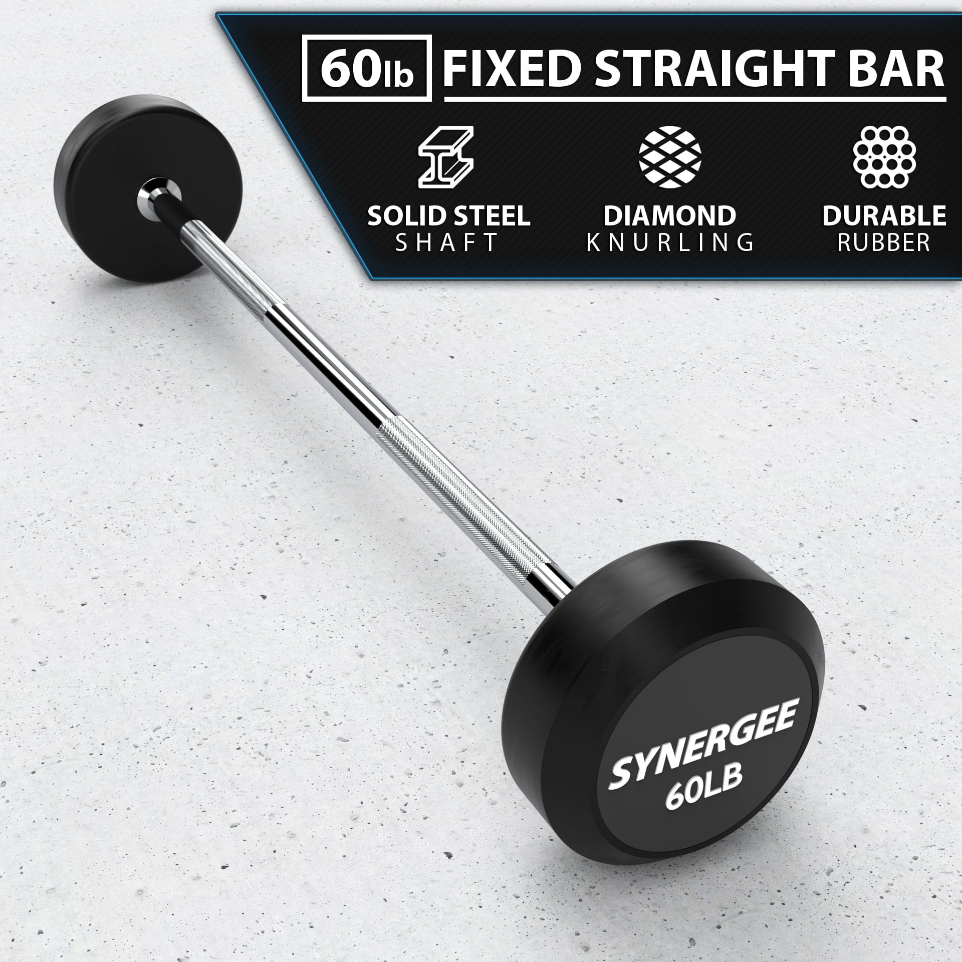 Synergee Fixed Barbell - Grit Grind Strength