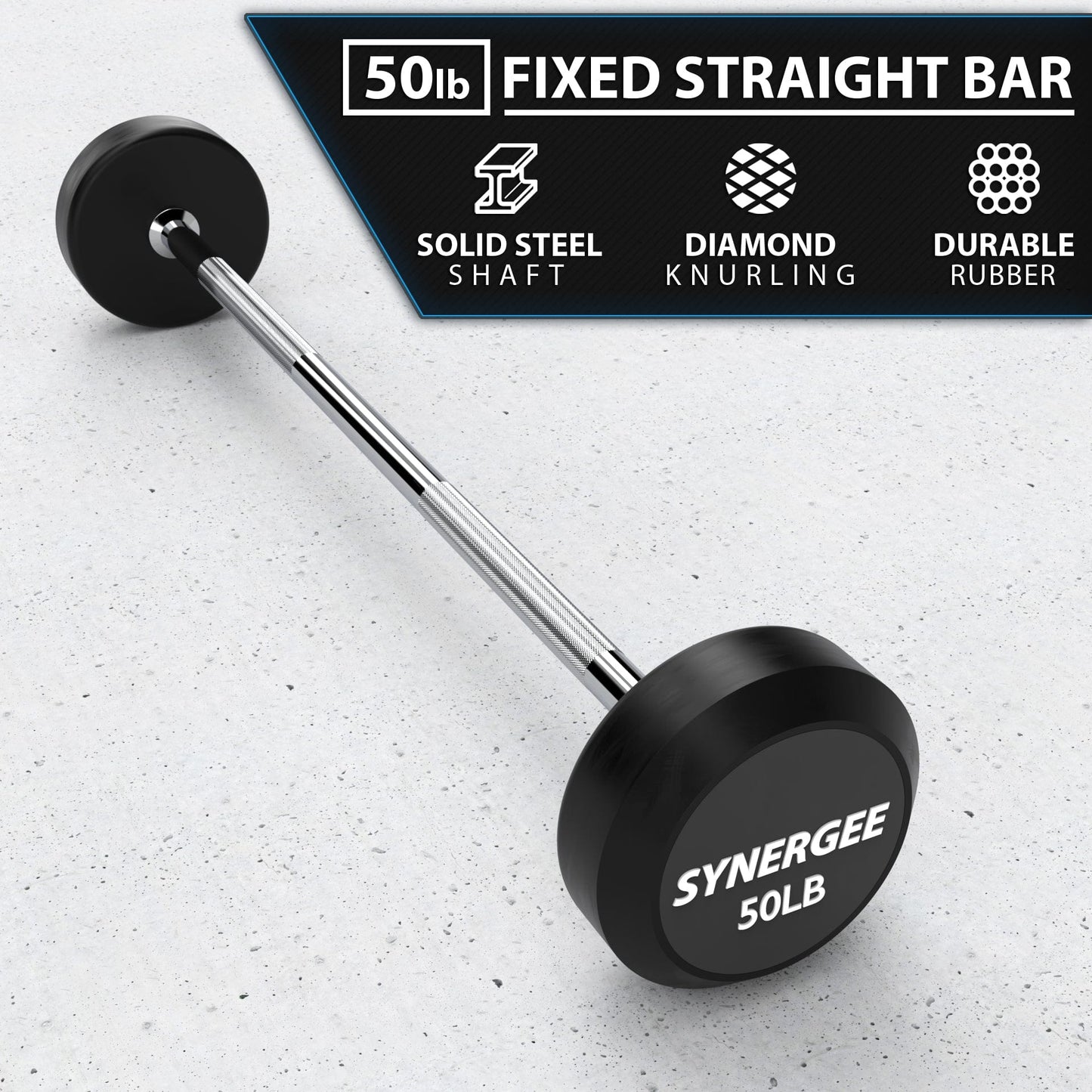 Synergee Fixed Barbell - Grit Grind Strength