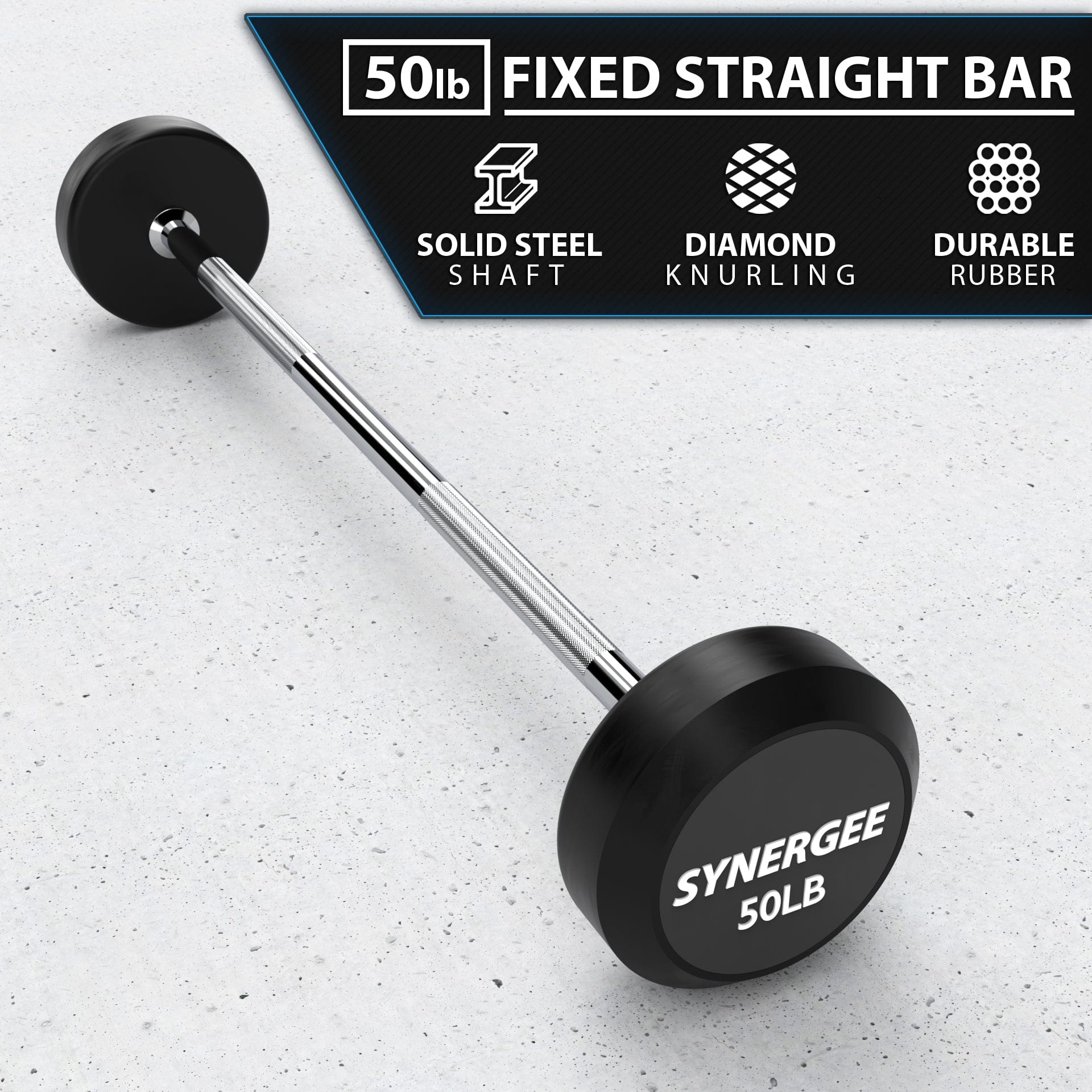 Synergee Fixed Barbell - Grit Grind Strength
