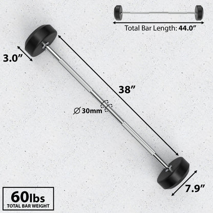 Synergee Fixed Barbell - Grit Grind Strength