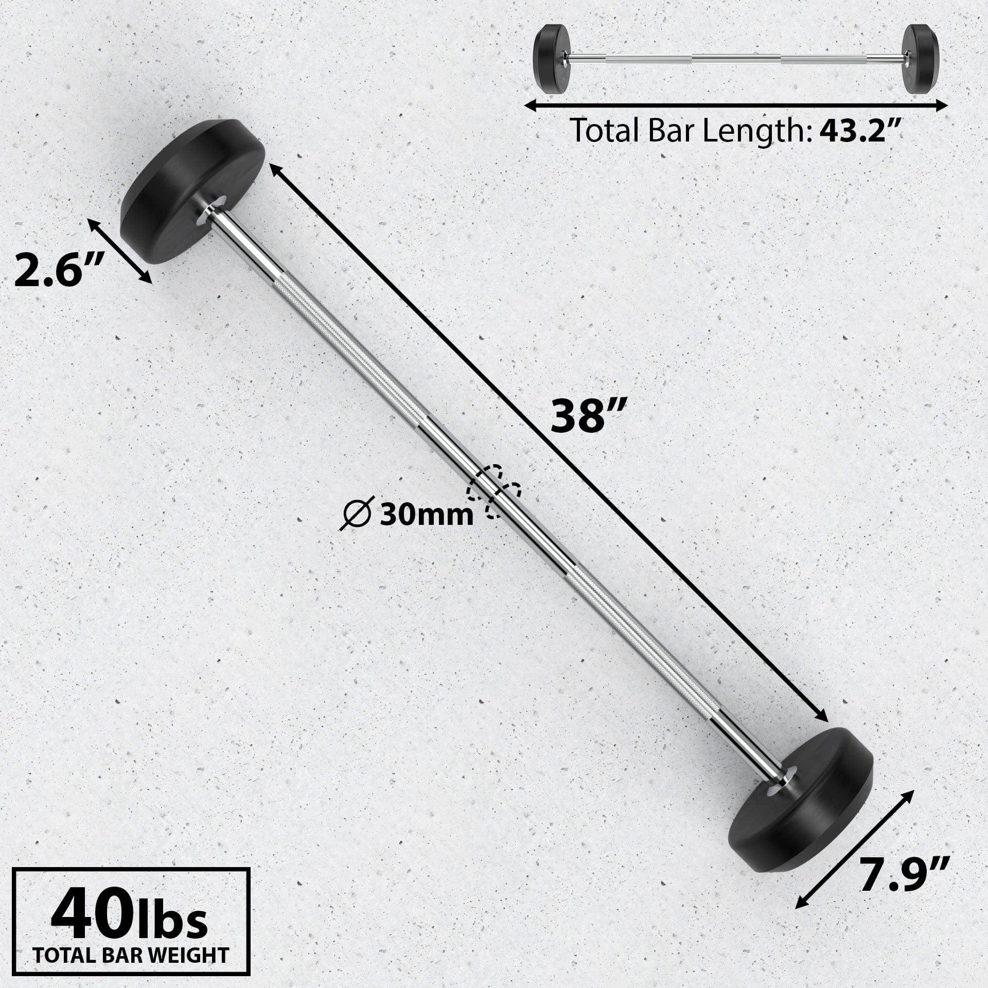 Synergee Fixed Barbell - Grit Grind Strength