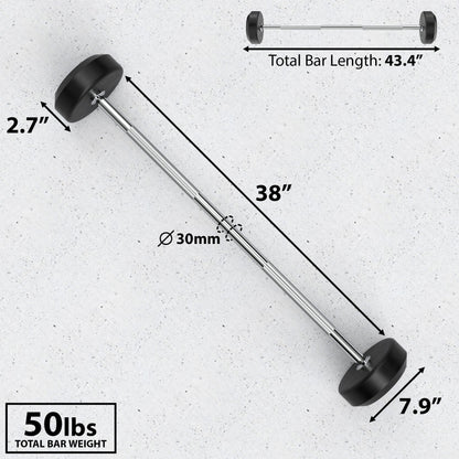 Synergee Fixed Barbell - Grit Grind Strength