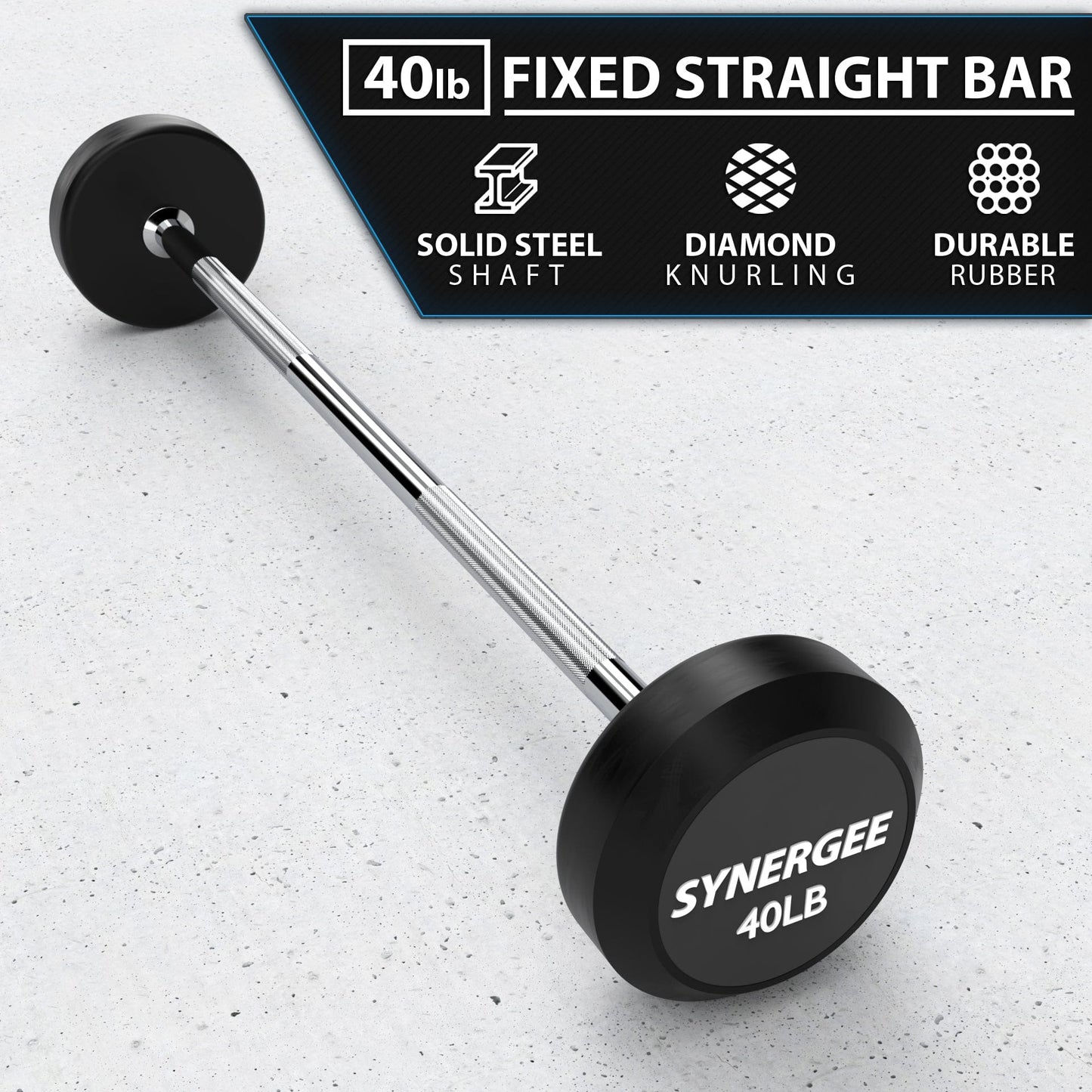 Synergee Fixed Barbell - Grit Grind Strength