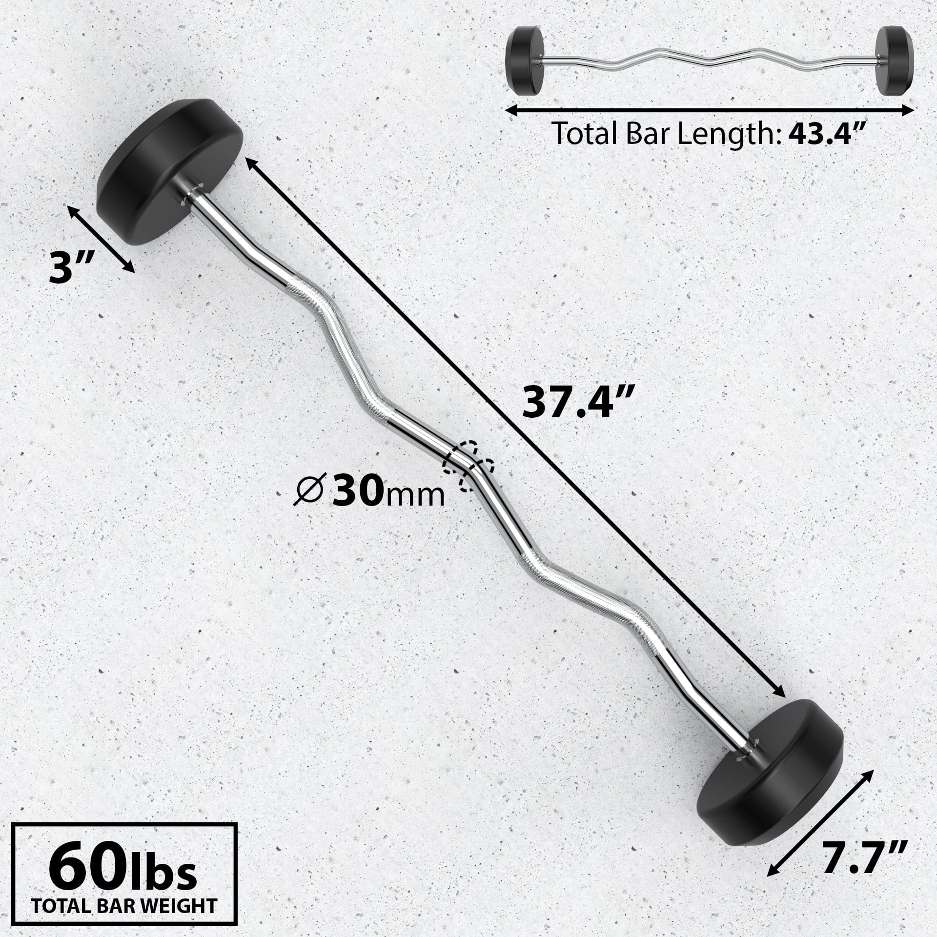 Synergee Fixed Easy Curl Barbell - Grit Grind Strength