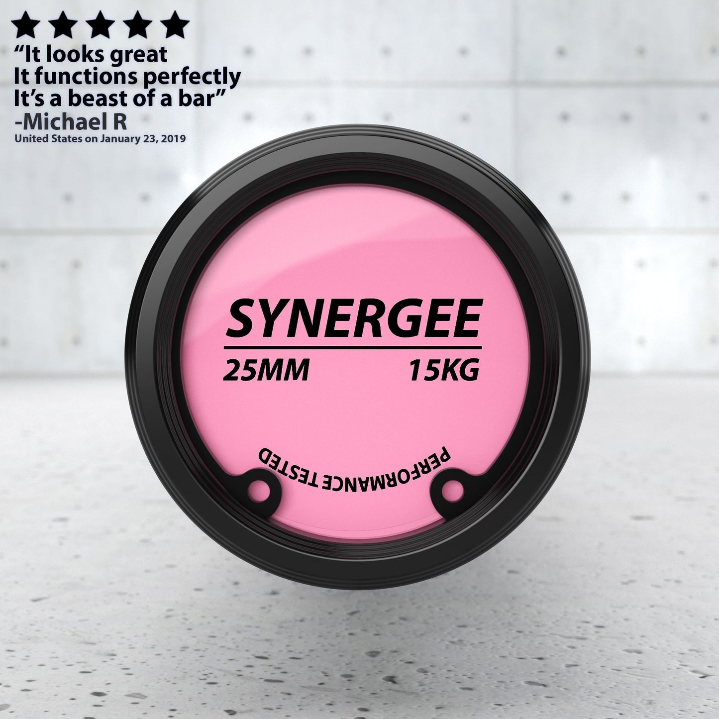 Synergee Games Barbell - Grit Grind Strength