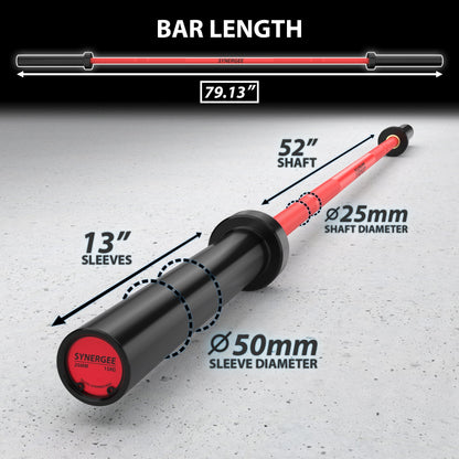 Synergee Games Barbell - Grit Grind Strength