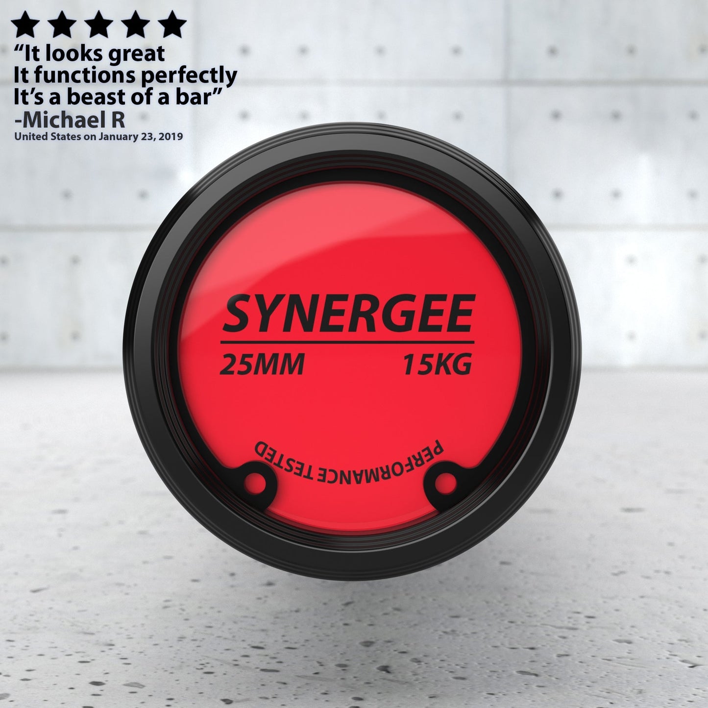 Synergee Games Barbell - Grit Grind Strength