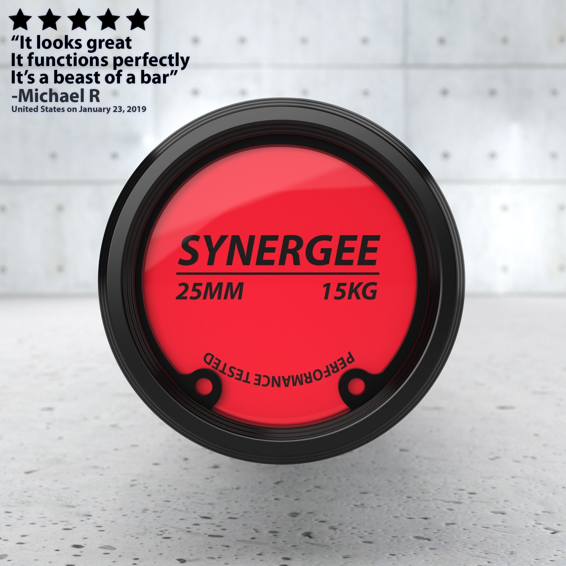Synergee Games Barbell - Grit Grind Strength