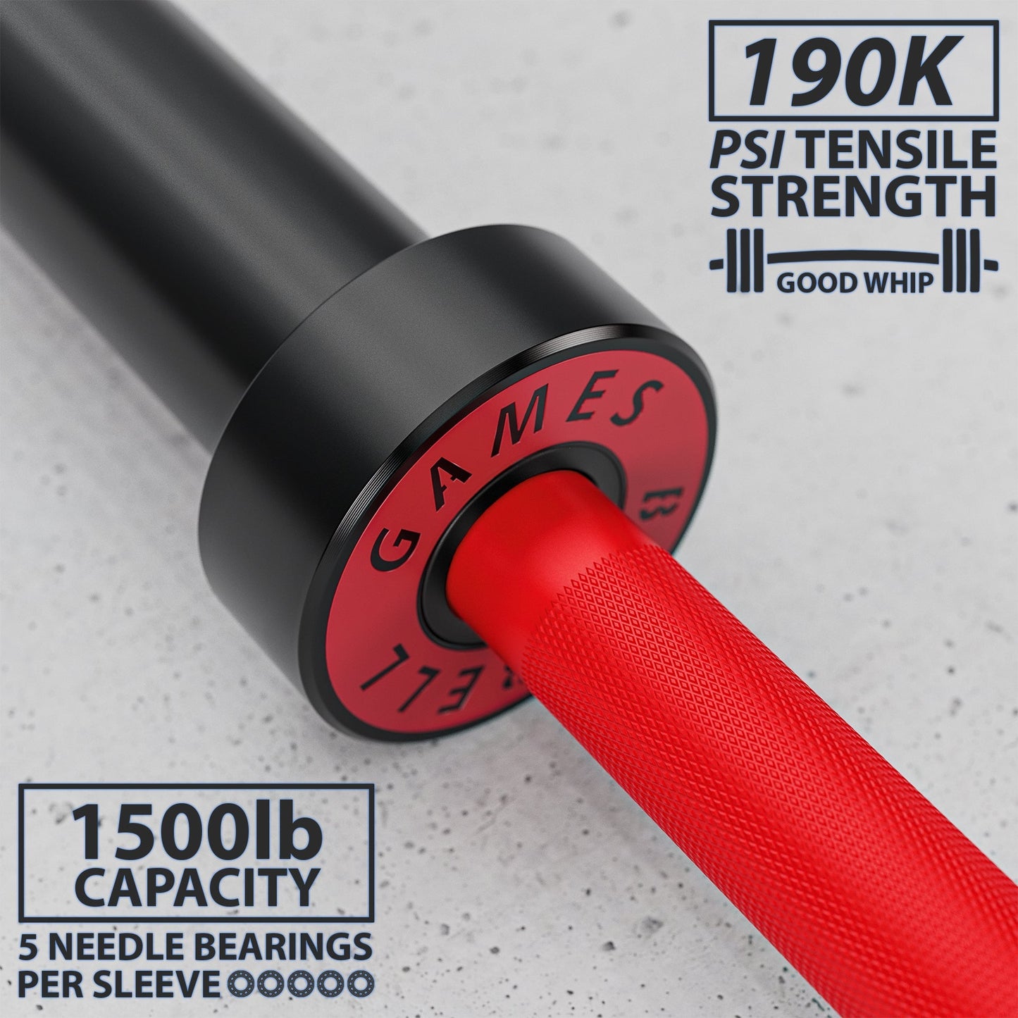 Synergee Games Barbell - Grit Grind Strength