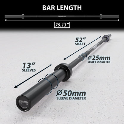 Synergee Games Barbell - Grit Grind Strength