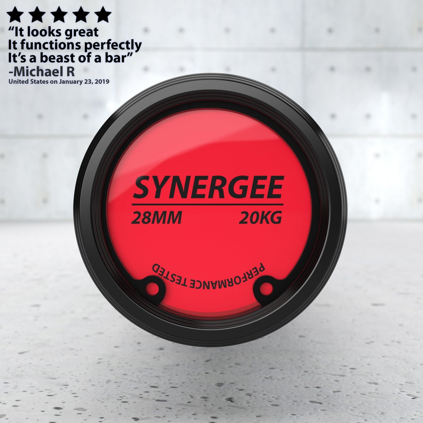 Synergee Games Barbell - Grit Grind Strength