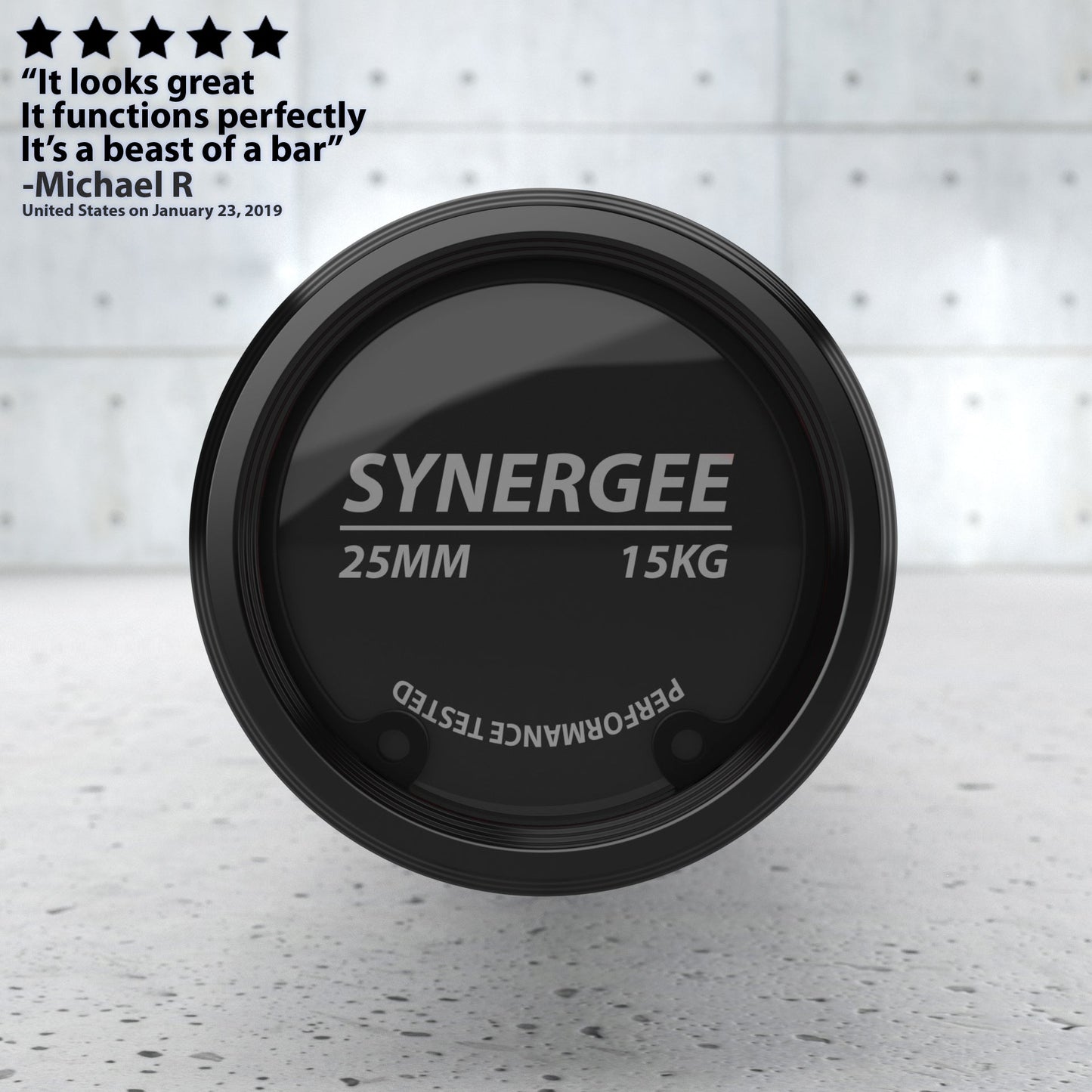 Synergee Games Barbell - Grit Grind Strength