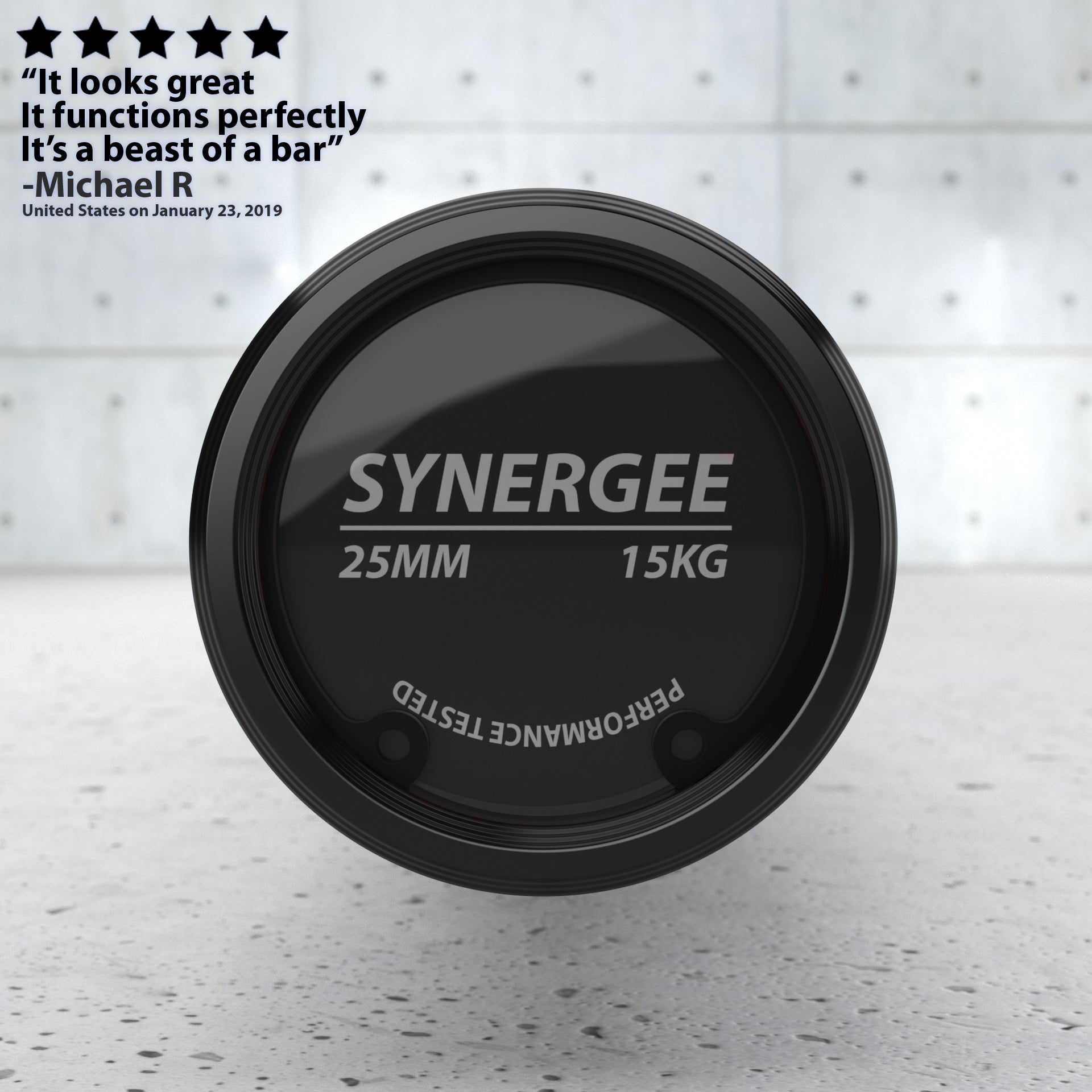 Synergee Games Barbell - Grit Grind Strength