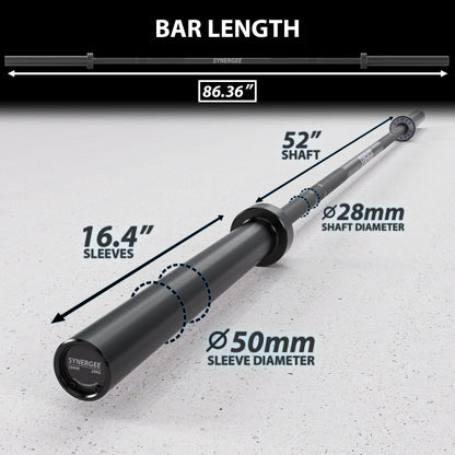 Synergee Games Barbell - Grit Grind Strength