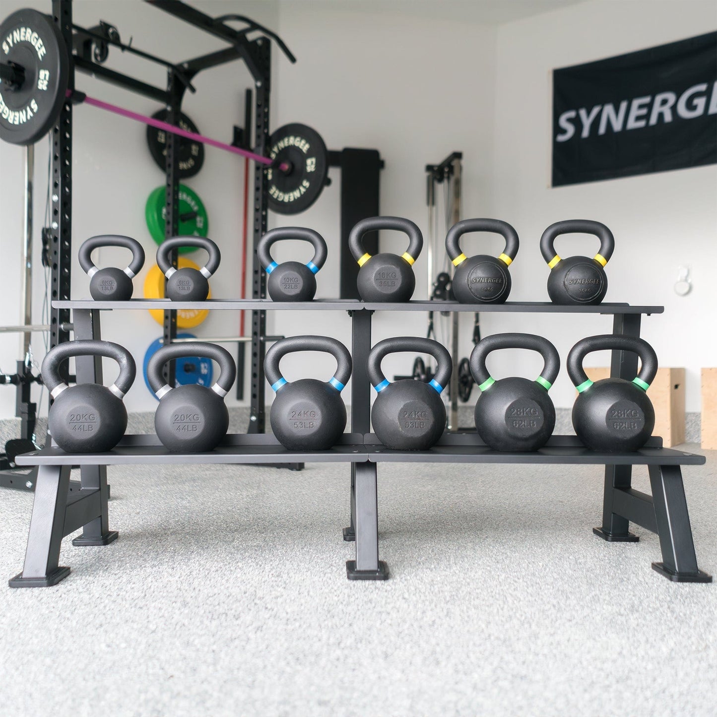 Synergee Kettlebell Storage Rack - Grit Grind Strength