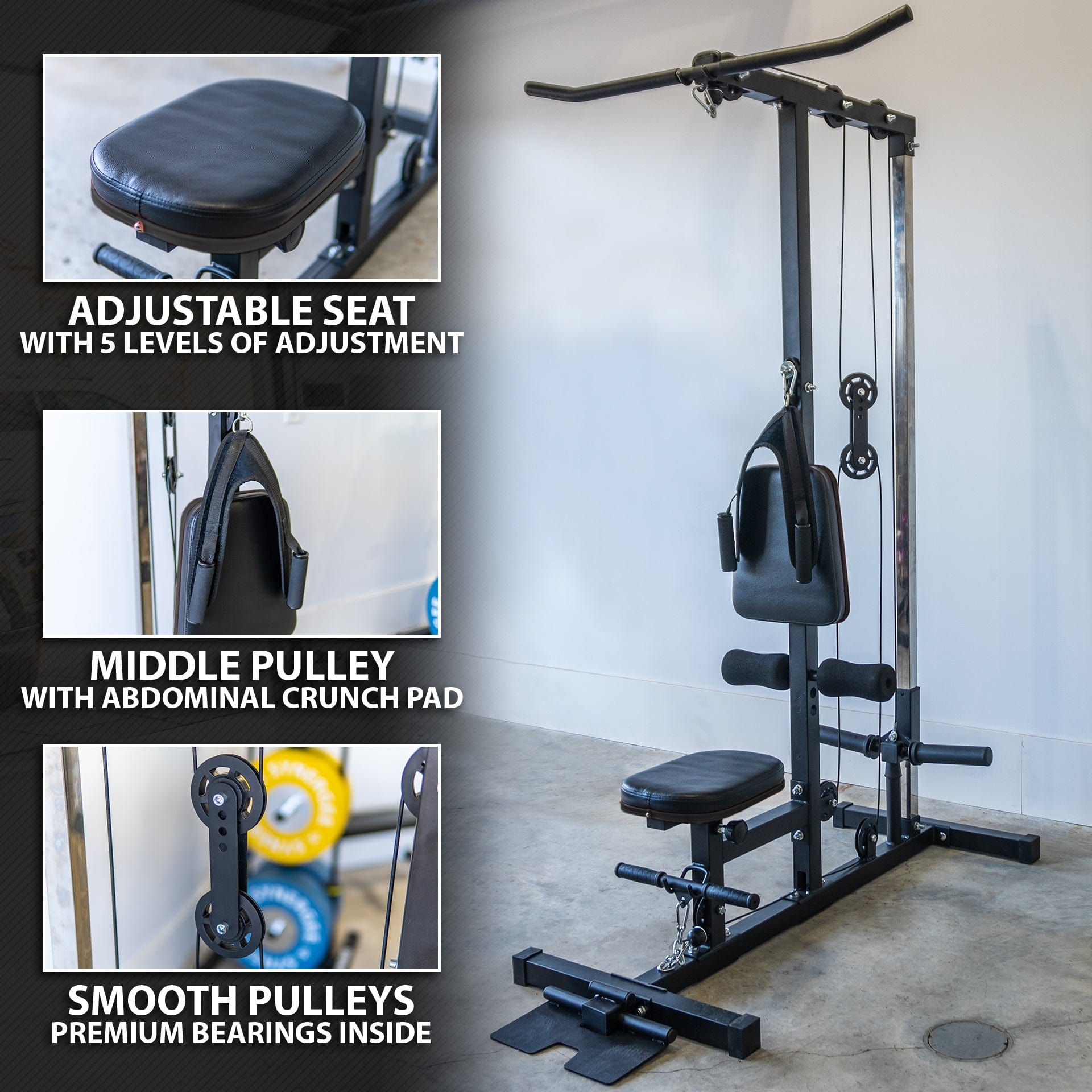 Synergee Lat Pulldown Machine - Grit Grind Strength