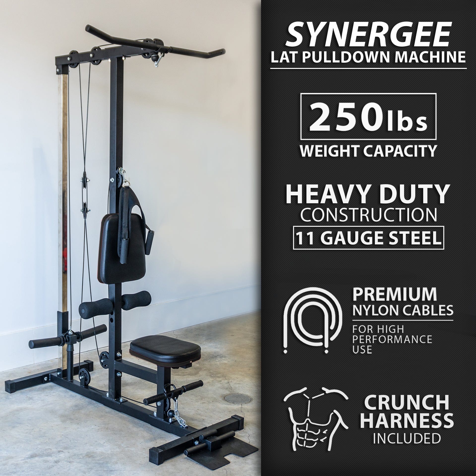 Synergee Lat Pulldown Machine - Grit Grind Strength