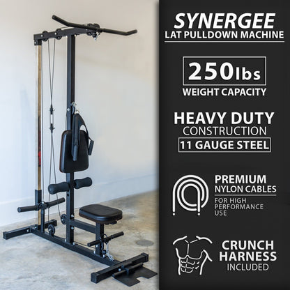Synergee Lat Pulldown Machine - Grit Grind Strength