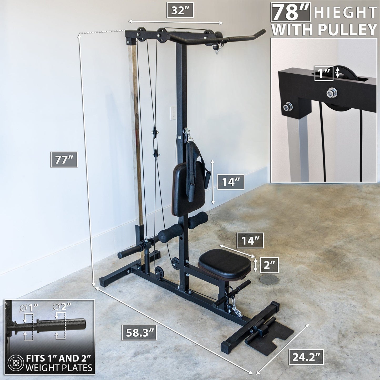 Synergee Lat Pulldown Machine - Grit Grind Strength