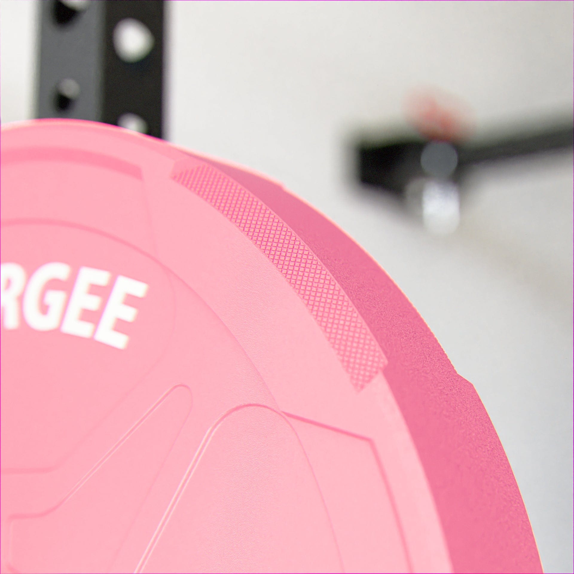Synergee Pink EZ Grip Bumper Plates - Grit Grind Strength