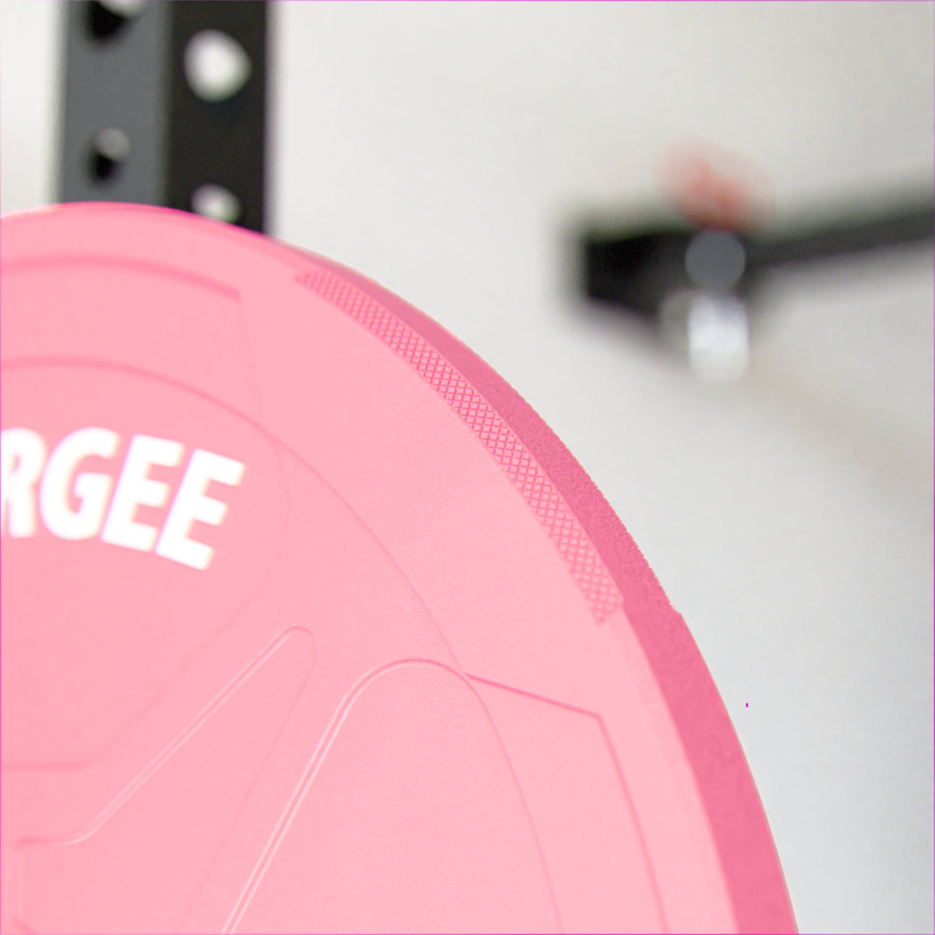 Synergee Pink EZ Grip Bumper Plates - Grit Grind Strength