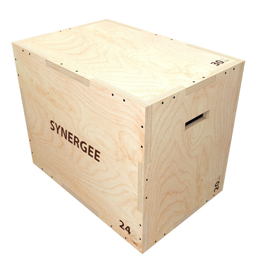 Synergee Plyometrics 30-24-20 Synergee 3-in-1 Wood Plyo Boxes