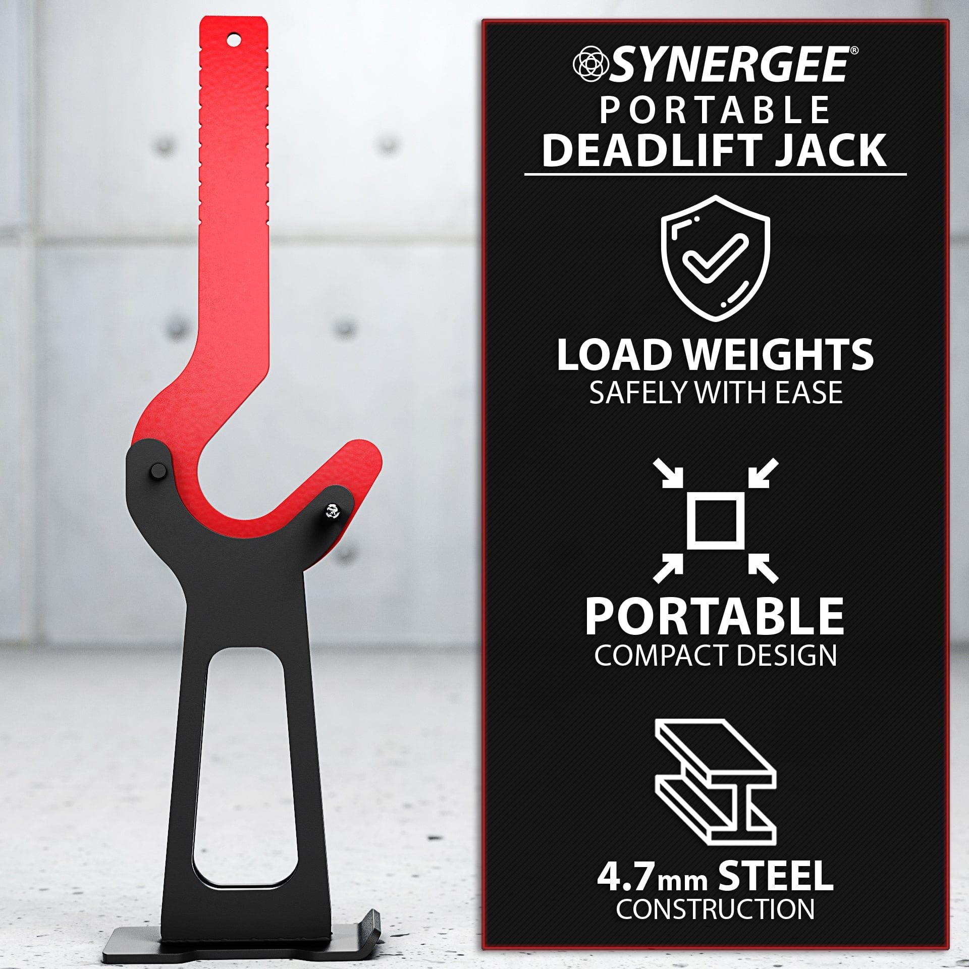 Synergee Portable Deadlifting Jack - Grit Grind Strength
