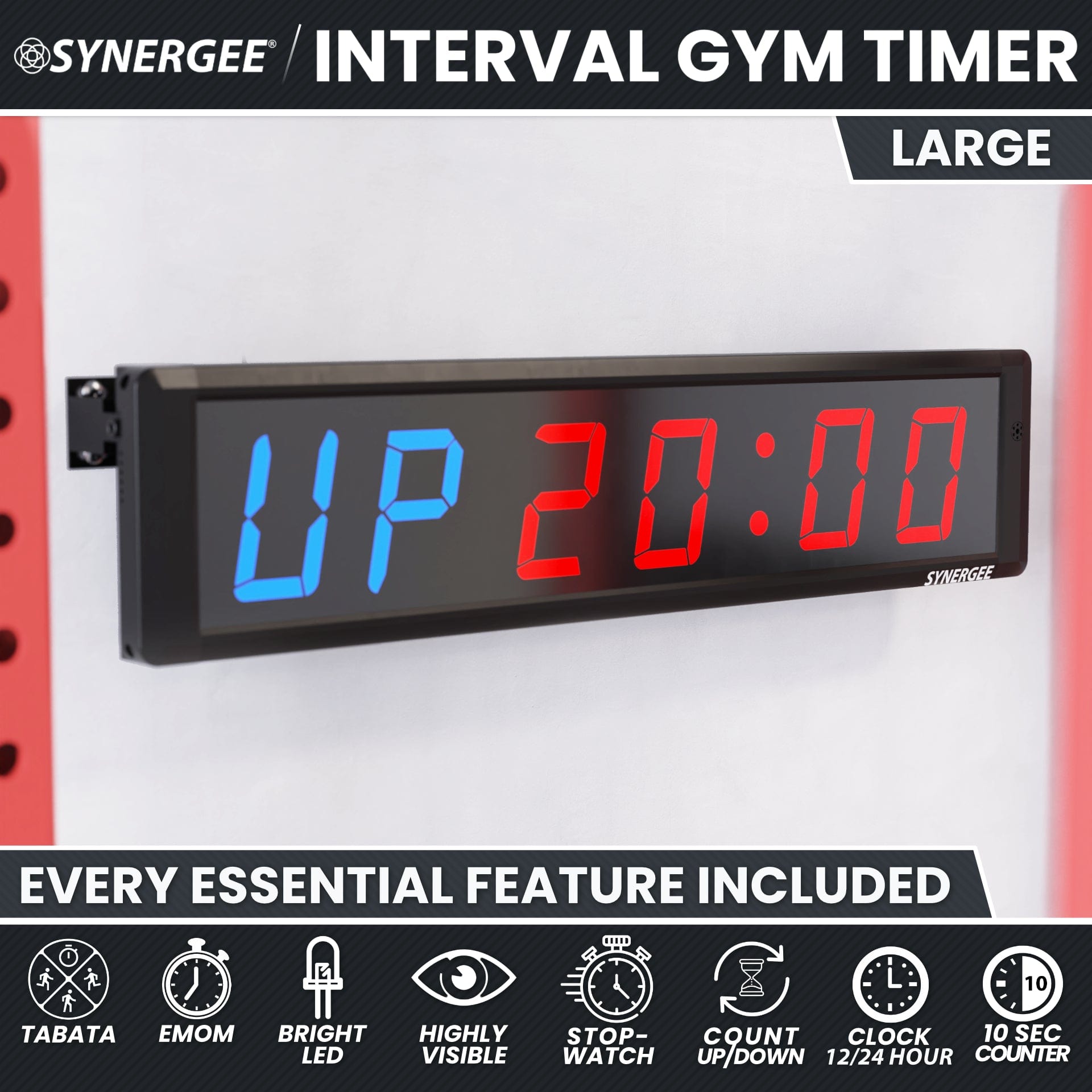 Synergee Programmable Interval Gym Timer - Grit Grind Strength