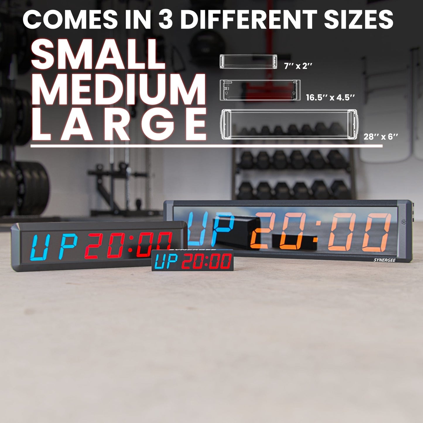 Synergee Programmable Interval Gym Timer - Grit Grind Strength