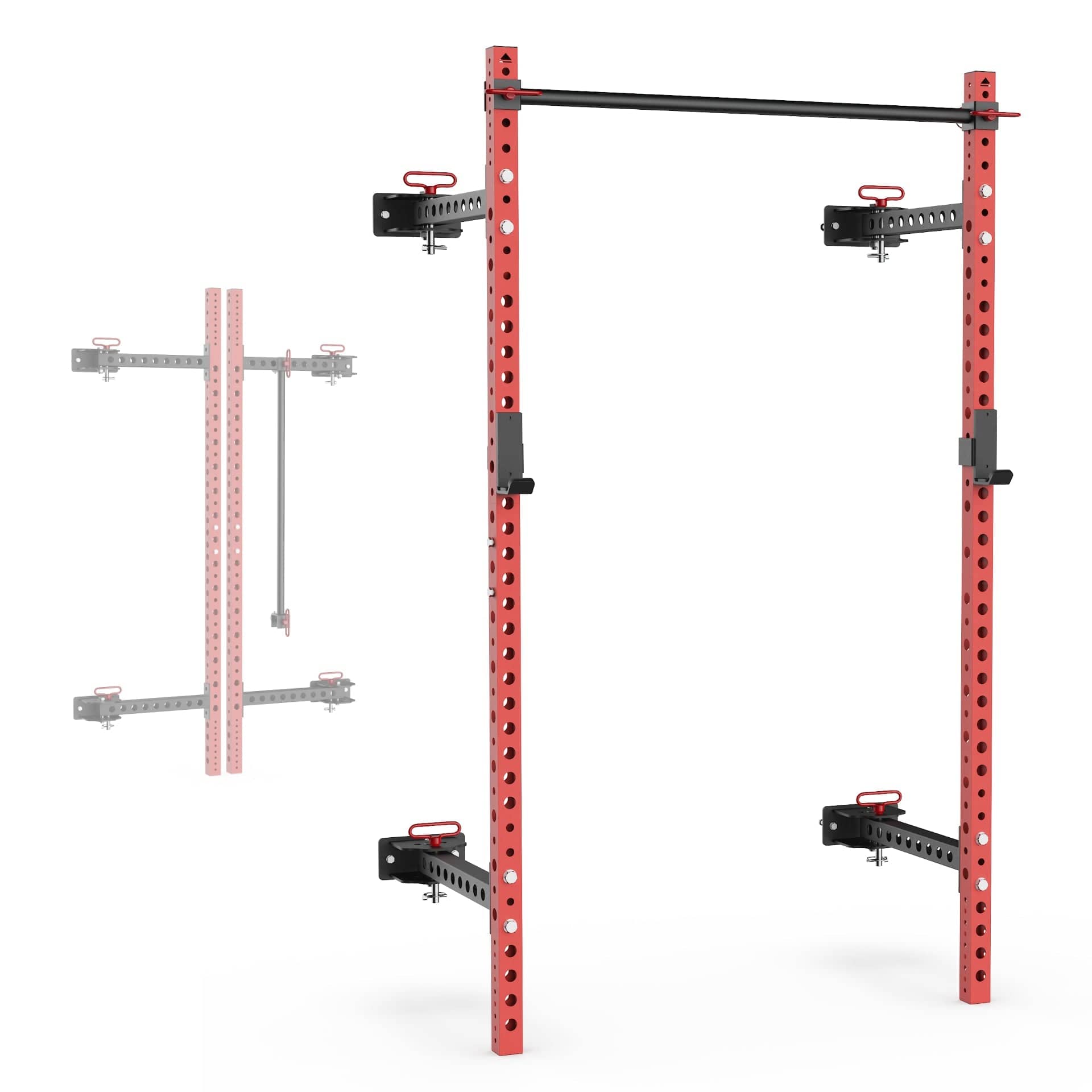 Synergee Rack Red / 79" / 21" Synergee 2200 Series Folding Squat Rack