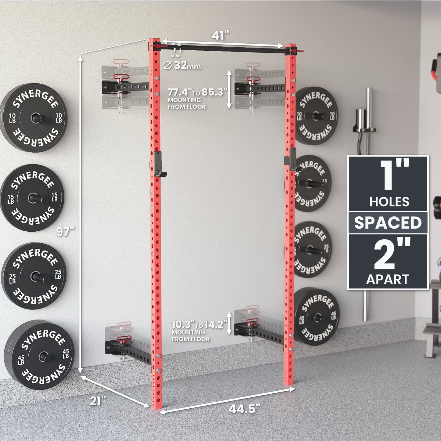 Synergee Rack Synergee 2200 Series Folding Squat Rack