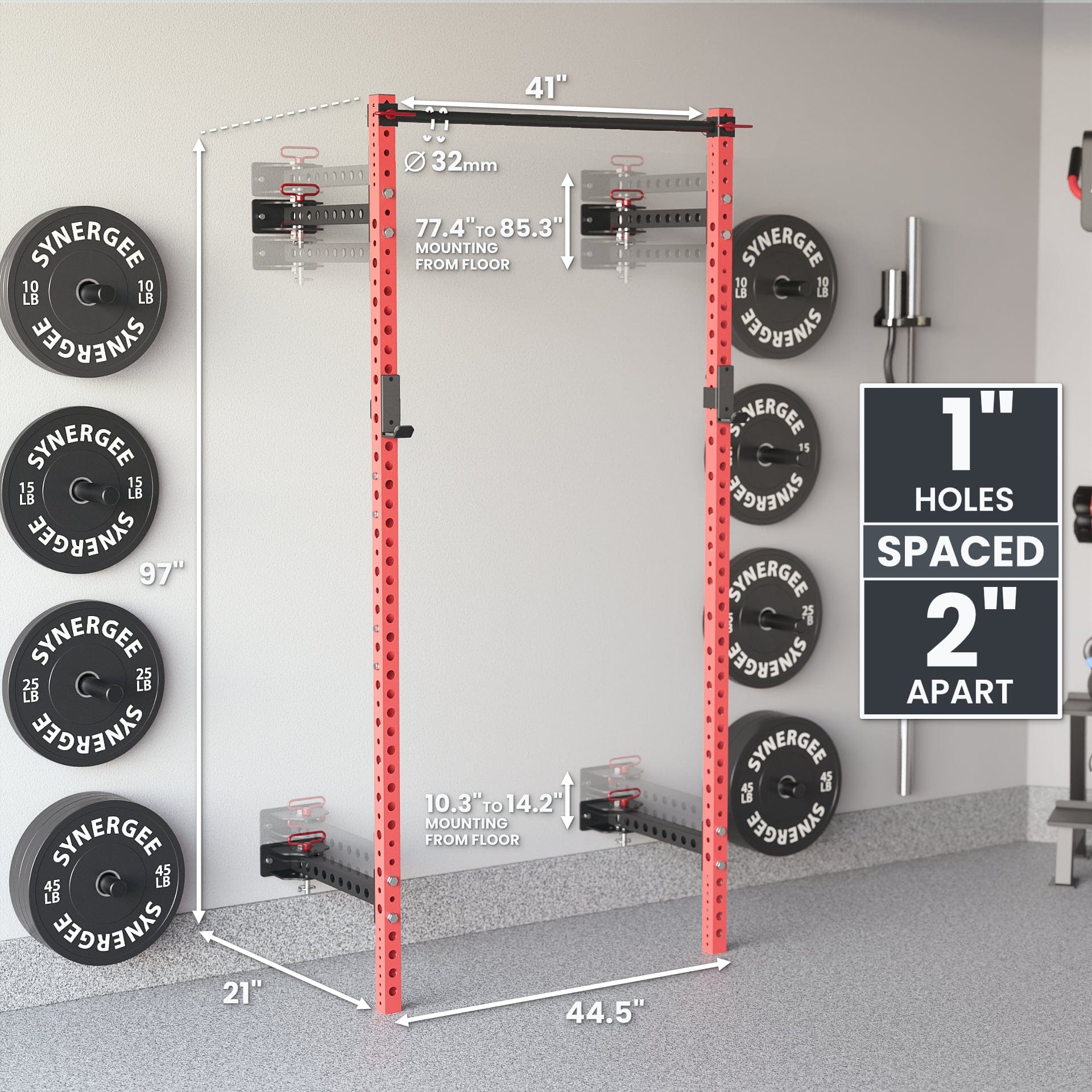 Synergee Rack Synergee 2200 Series Folding Squat Rack