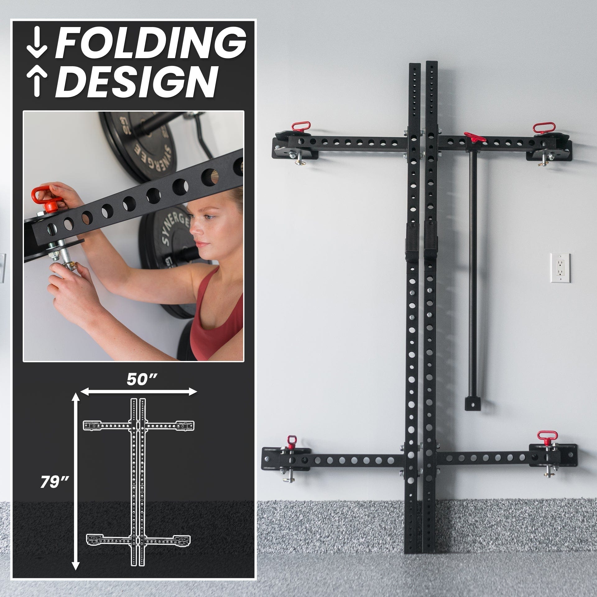 Synergee Rack Synergee 2200 Series Folding Squat Rack