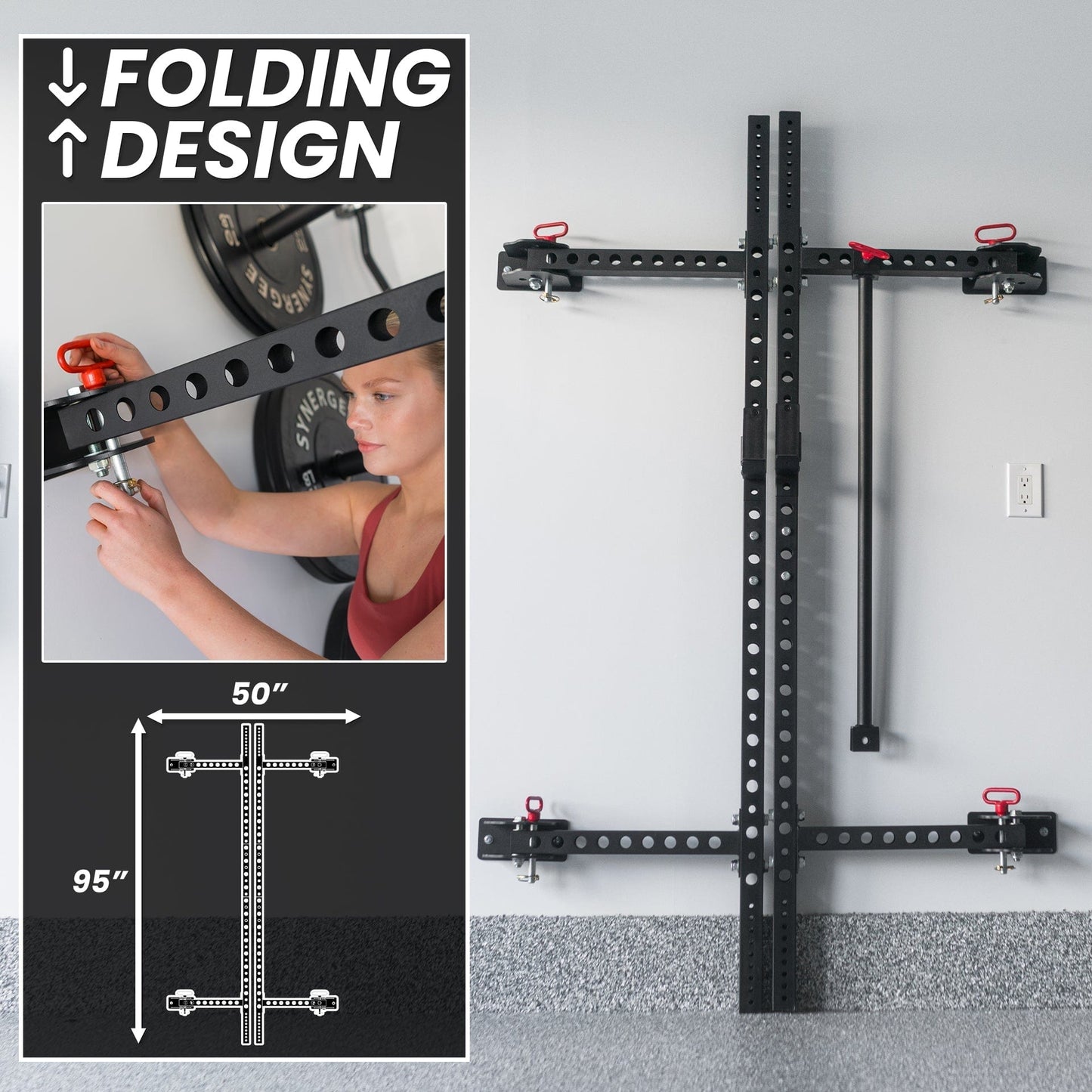 Synergee Rack Synergee 2200 Series Folding Squat Rack
