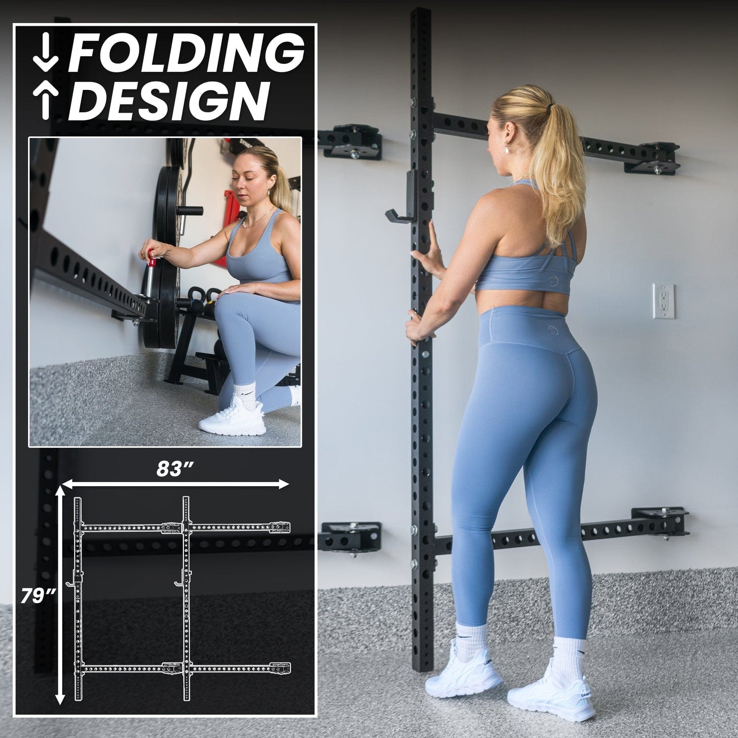 Synergee Rack Synergee 2200 Series Folding Squat Rack