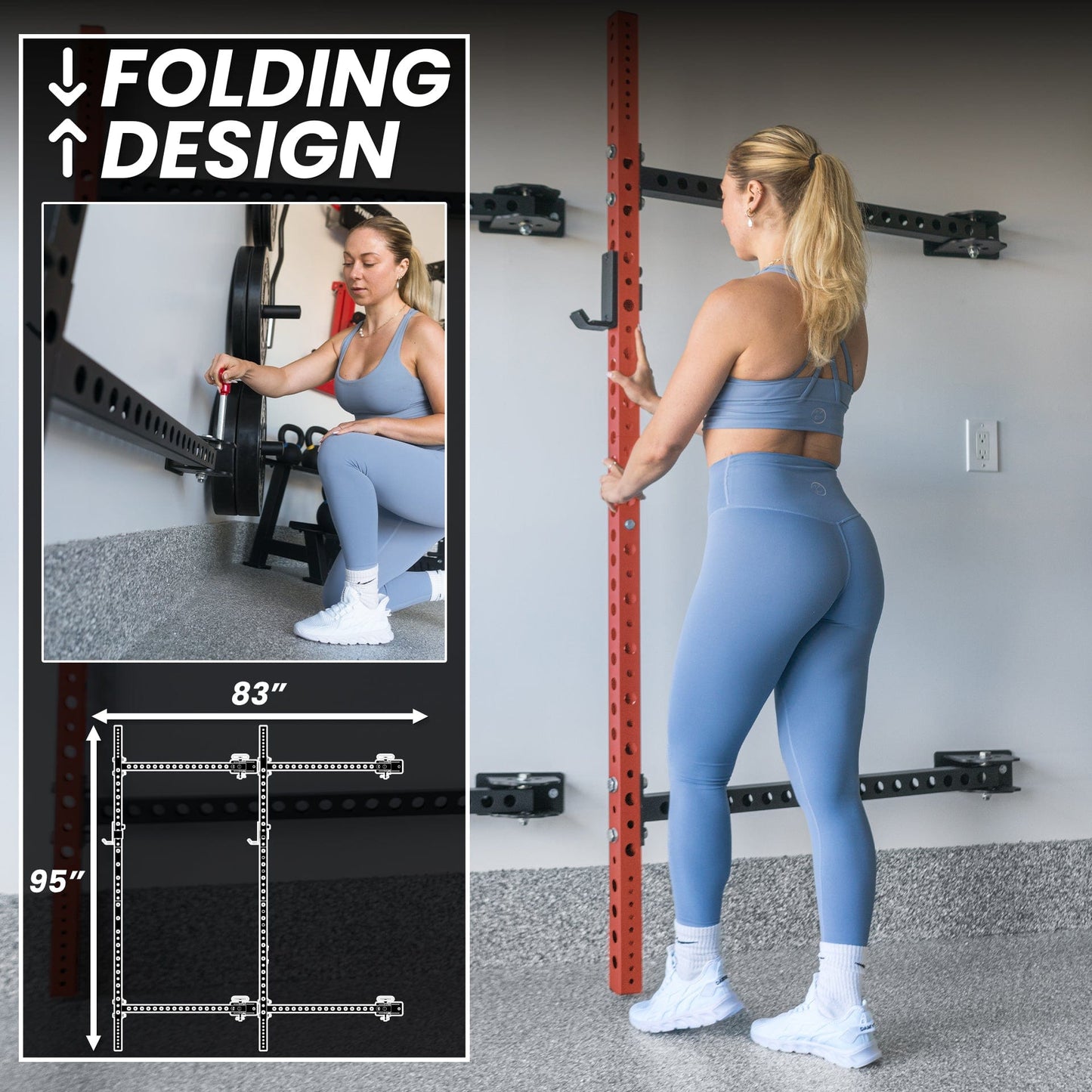Synergee Rack Synergee 2200 Series Folding Squat Rack
